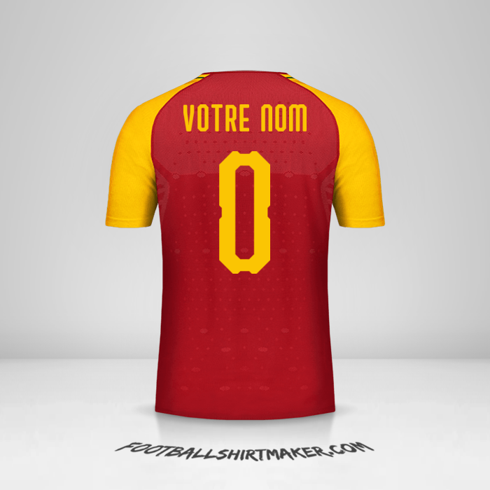Maillot Ghana 2018/19 -  votre nom - 0