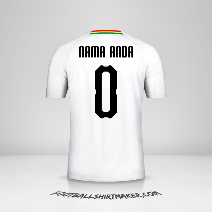 Jersey Ghana 2018/19 II -  nama anda - 0