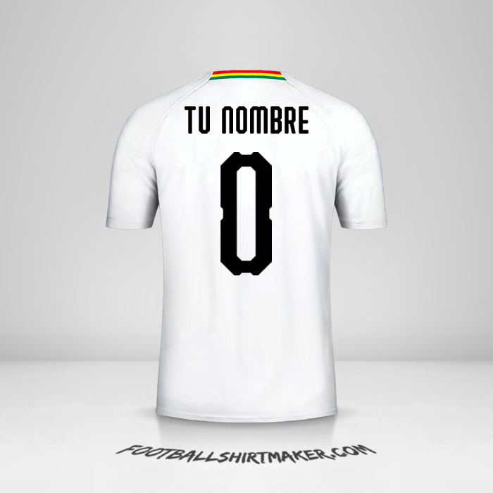 Camiseta Ghana 2018/19 II -  tu nombre - 0