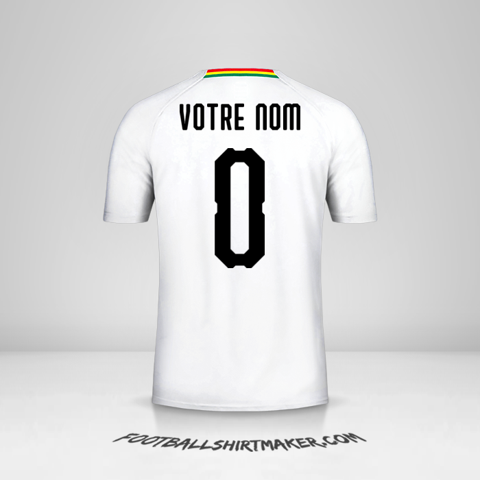 Maillot Ghana 2018/19 II -  votre nom - 0