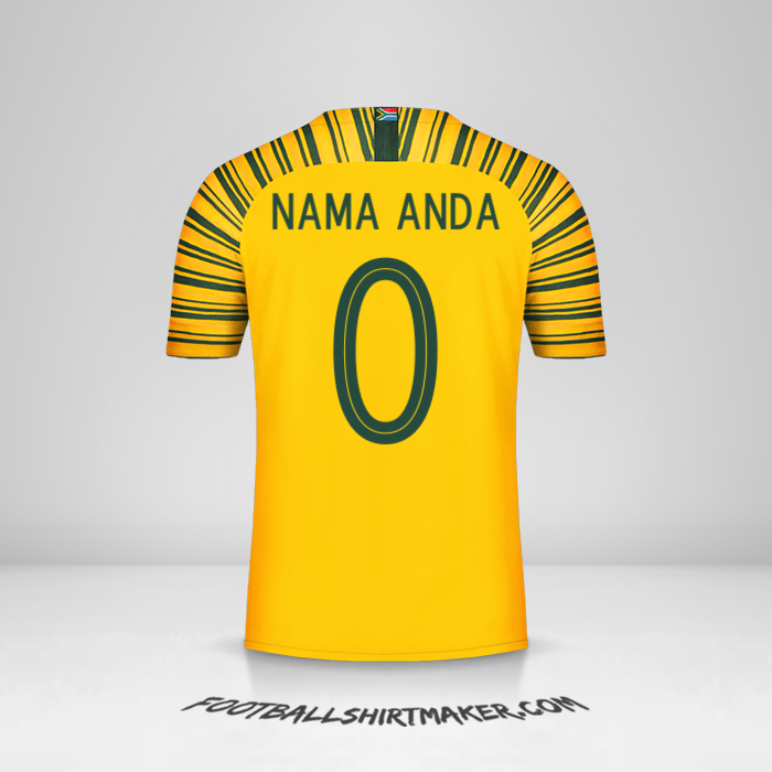 Jersey Afrika Selatan 2018/19 -  nama anda - 0
