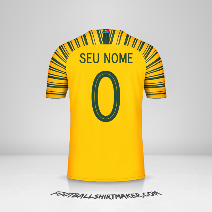 Camisa África do Sul 2018/19 -  seu nome - 0