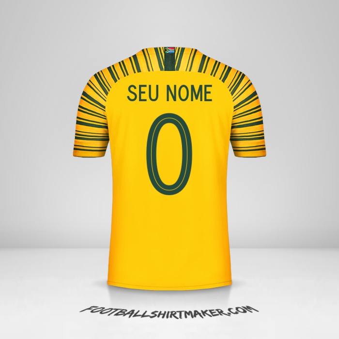 Camisa África do Sul 2018/19 -  seu nome - 0