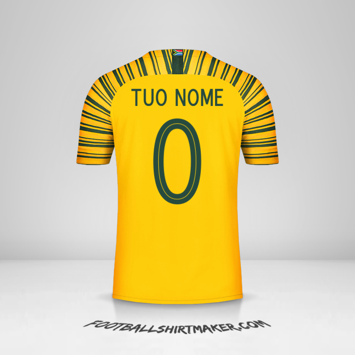 Maglia Sudafrica 2018/19 -  tuo nome - 0