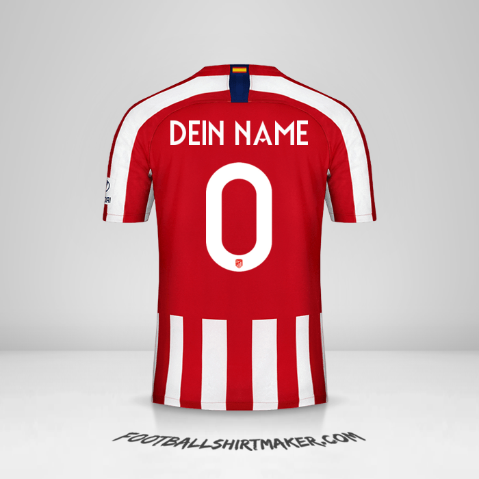 Trikot Atletico Madrid 2019/20 Cup -  dein name - 0