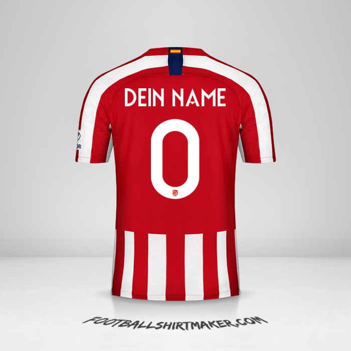 Trikot Atletico Madrid Cup 2019/20 -  dein name - 0