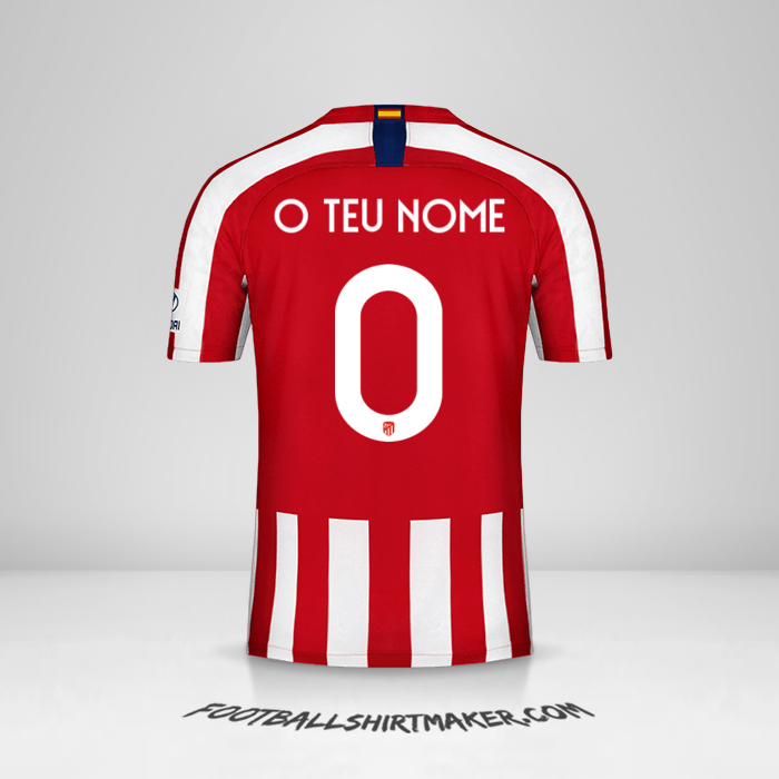 Camisola Atletico Madrid Cup 2019/20 -  o teu nome - 0