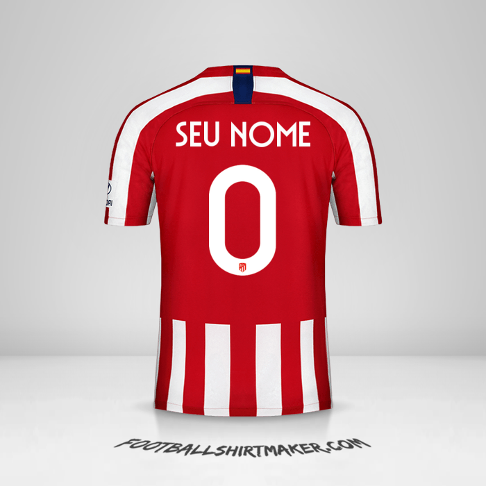 Camisa Atletico Madrid 2019/20 Cup -  seu nome - 0