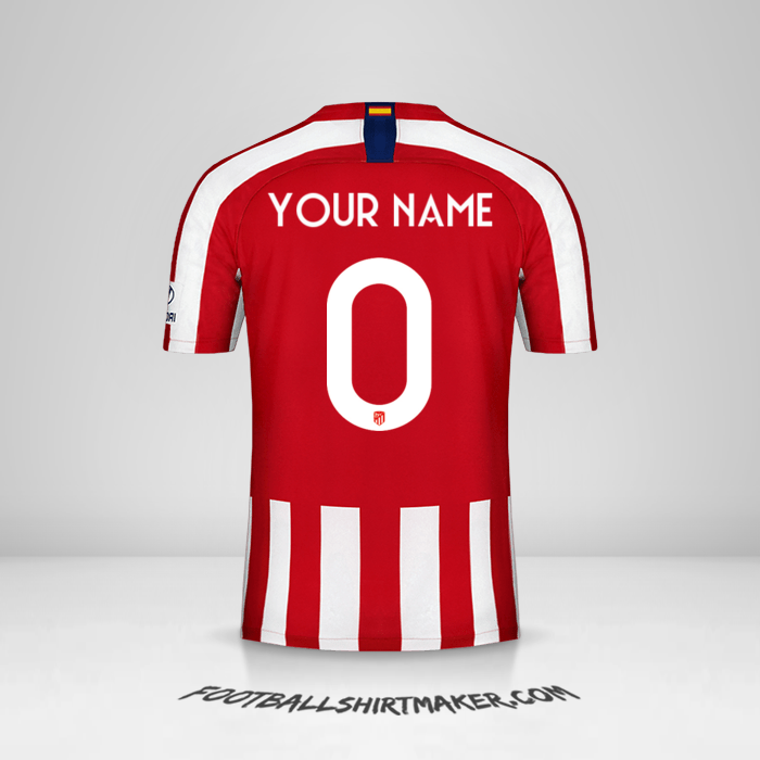 Jersey Atletico Madrid 2019/20 Cup -  your name - 0
