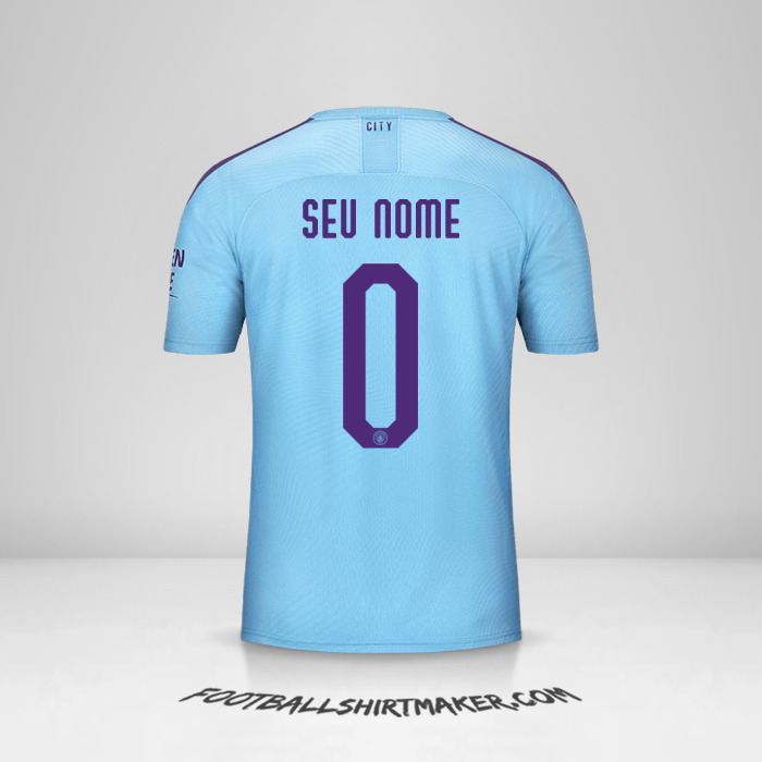 Camisa Manchester City Cup 2019/20 -  seu nome - 0