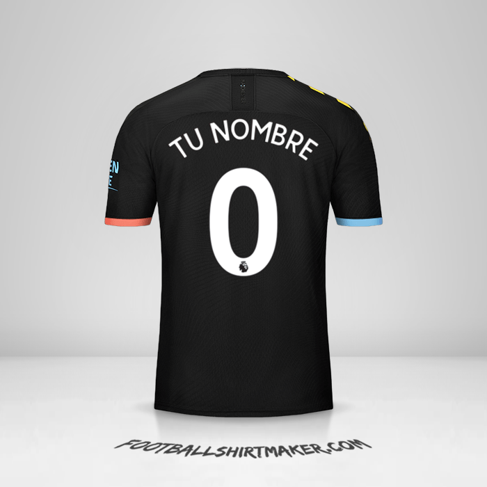 Camiseta Manchester City 2019/20 II -  tu nombre - 0