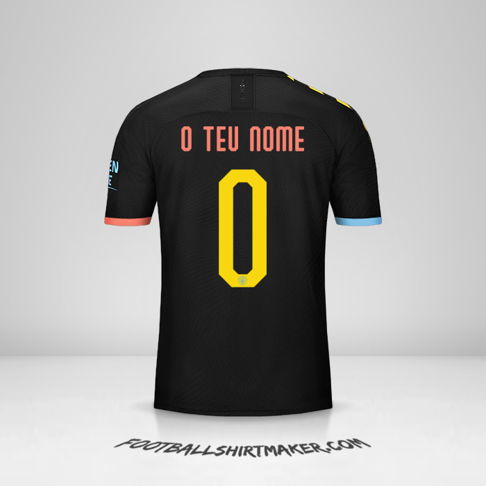 Camisola Manchester City Cup 2019/20 II -  o teu nome - 0