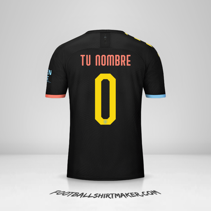 Camiseta Manchester City Cup 2019/20 II -  tu nombre - 0