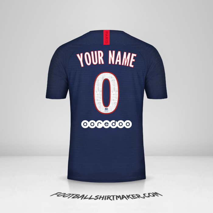 Jersey Paris Saint Germain 2019/20 -  your name - 0