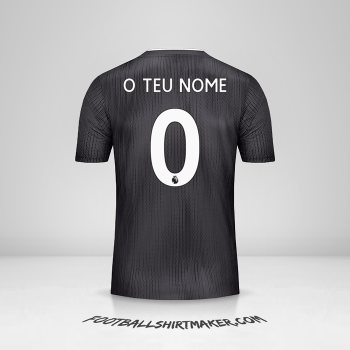 Camisola Leicester City FC Black 2019/20 II -  o teu nome - 0