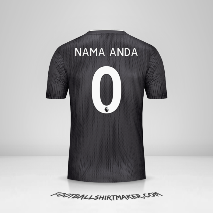 Jersey Leicester City FC Black 2019/20 II -  nama anda - 0