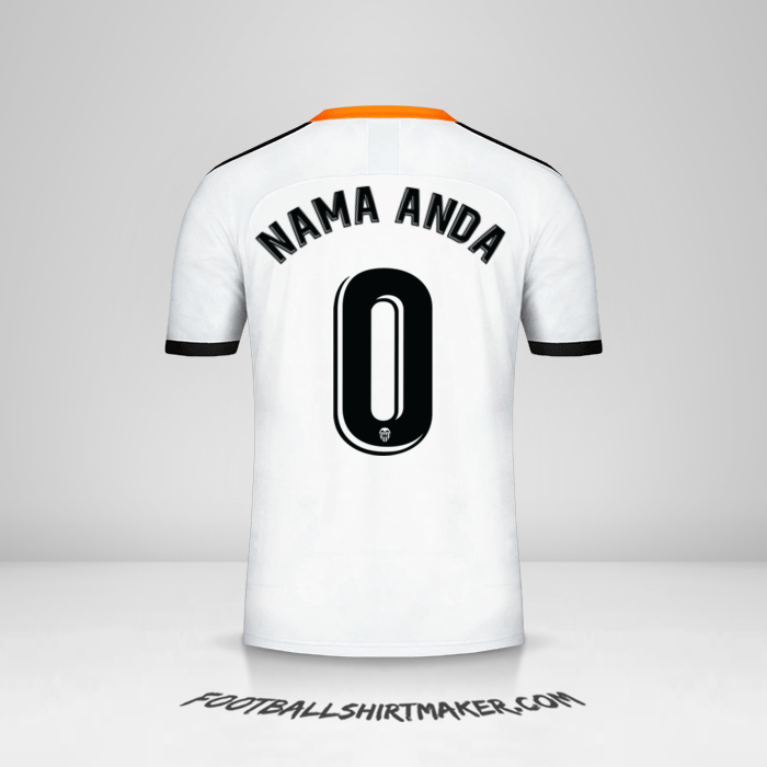 Jersey Valencia CF 2019/20 -  nama anda - 0