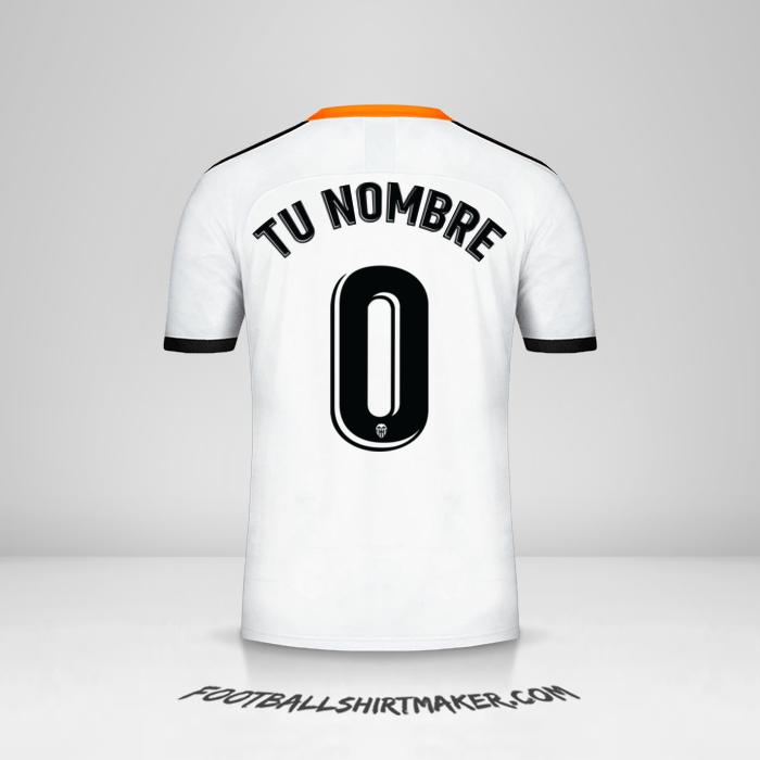 Camiseta Valencia CF 2019/20 -  tu nombre - 0