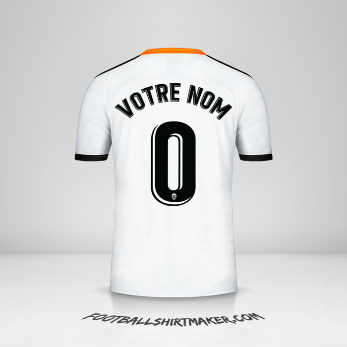 Maillot Valencia CF 2019/20 -  votre nom - 0