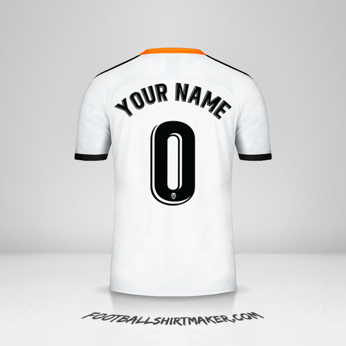 Jersey Valencia CF 2019/20 -  your name - 0