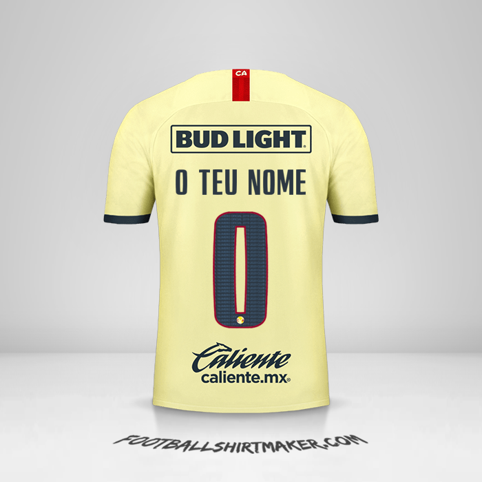 Camisola Club America 2019/20 -  o teu nome - 0