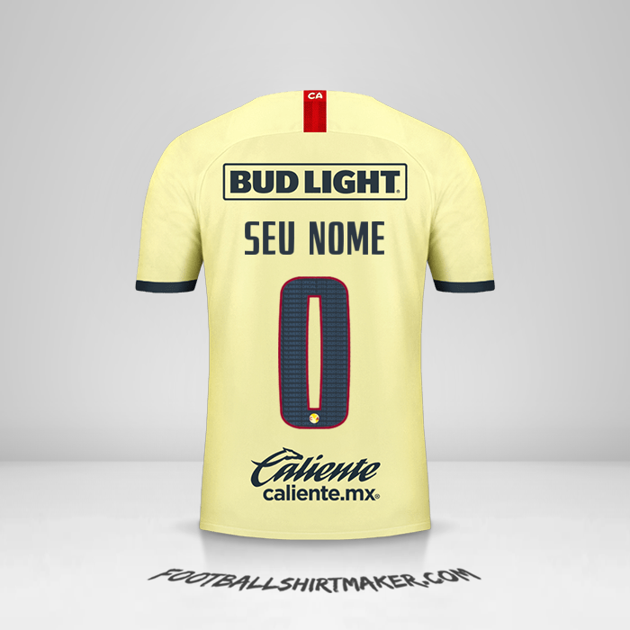 Camisa Club America 2019/20 -  seu nome - 0