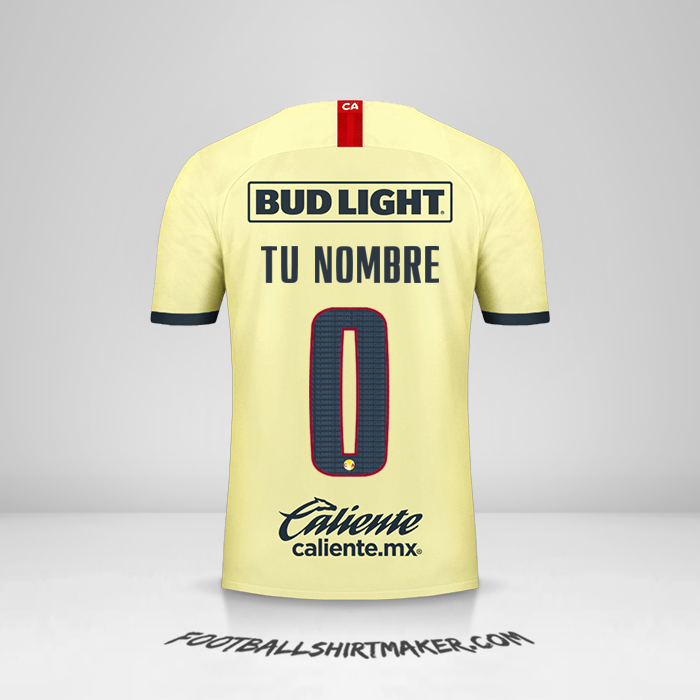 Camiseta Club America 2019/20 -  tu nombre - 0