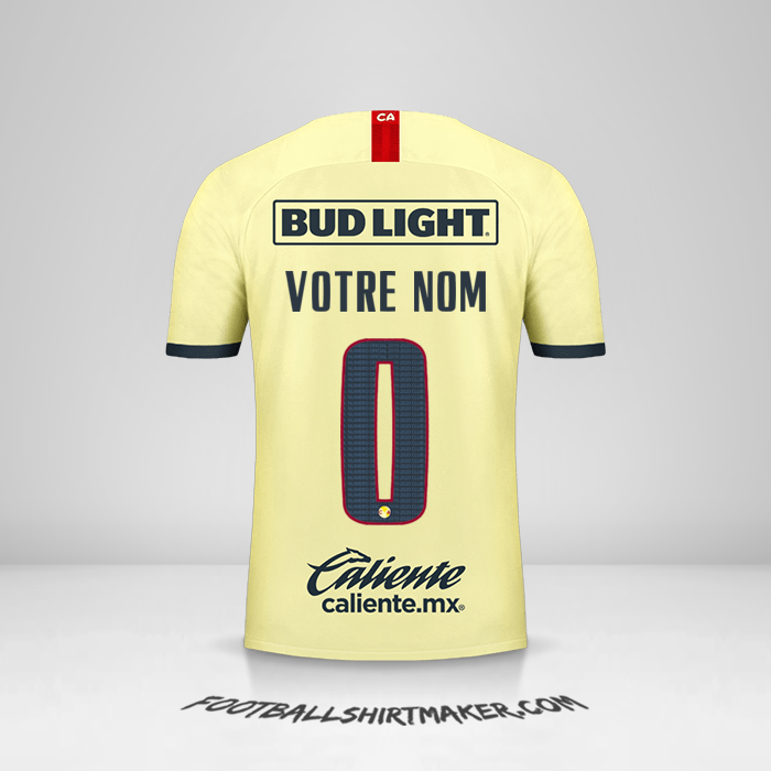 Maillot Club America 2019/20 -  votre nom - 0