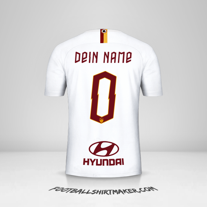 Trikot AS Roma 2019/20 II -  dein name - 0