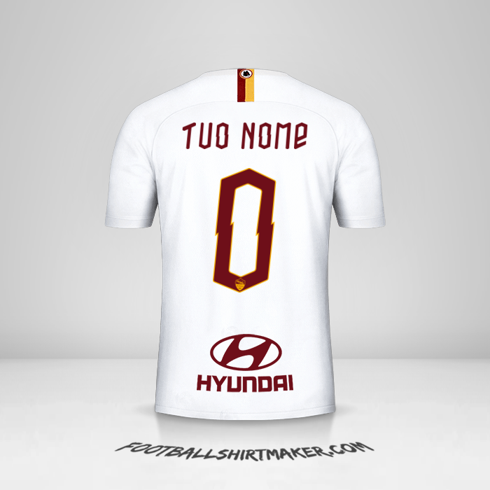 Maglia AS Roma 2019/20 II -  tuo nome - 0