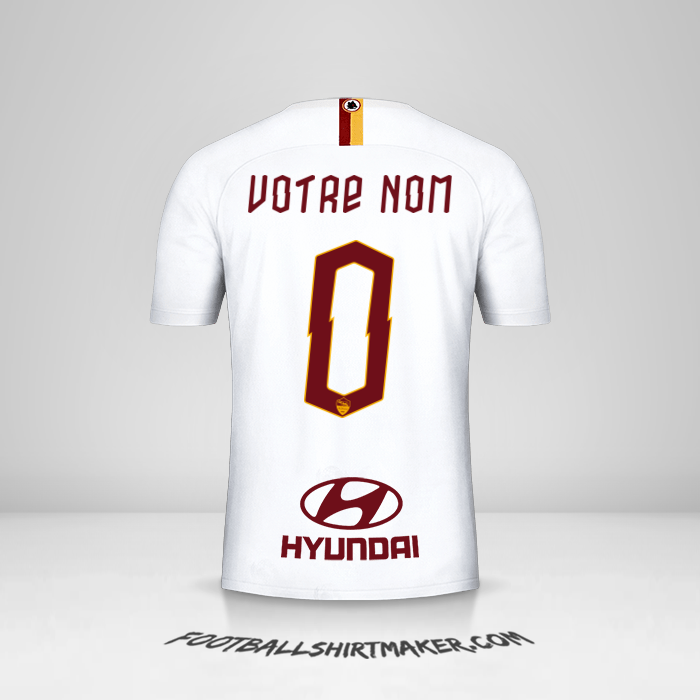 Maillot AS Roma 2019/20 II -  votre nom - 0