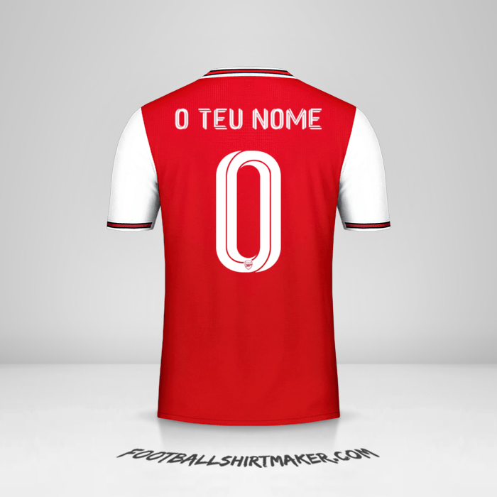Camisola Arsenal Cup 2019/20 -  o teu nome - 0