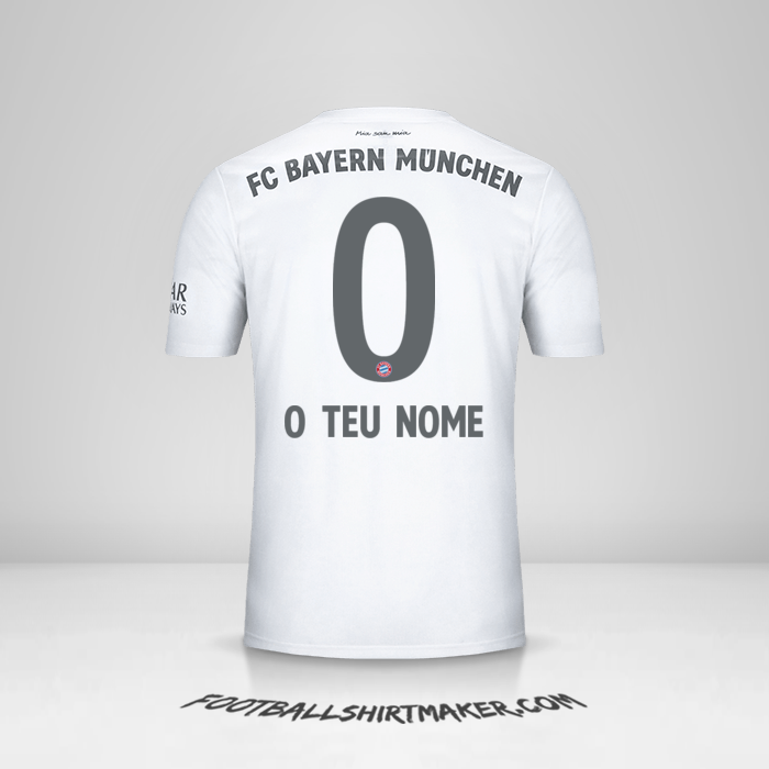 Camisola FC Bayern Munchen 2019/20 II -  o teu nome - 0