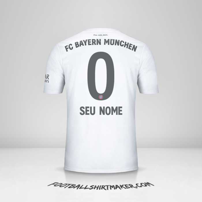 Camisa FC Bayern Munchen 2019/20 II -  seu nome - 0