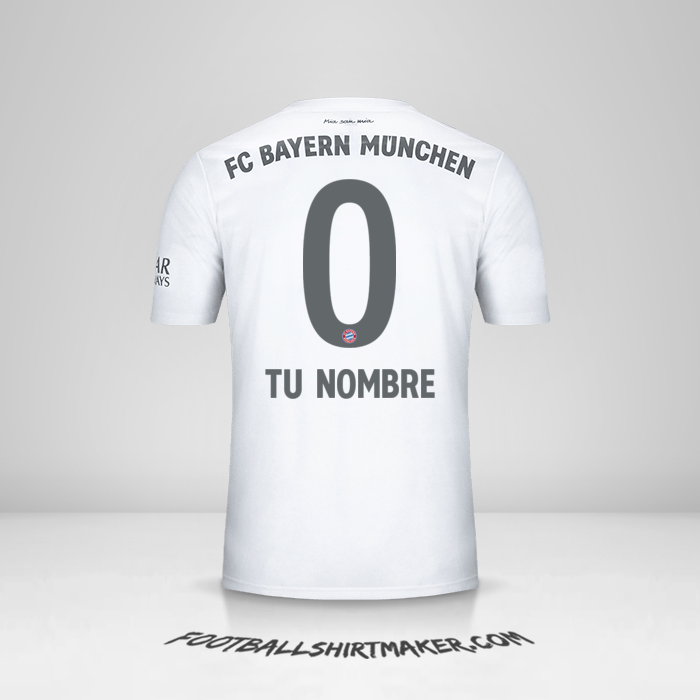 Camiseta FC Bayern Munchen 2019/20 II -  tu nombre - 0