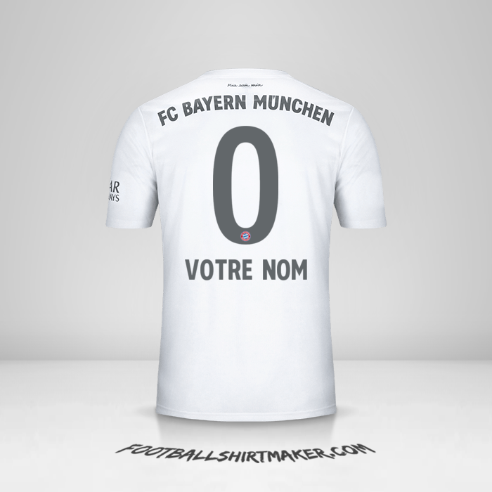 Maillot FC Bayern Munchen 2019/20 II -  votre nom - 0