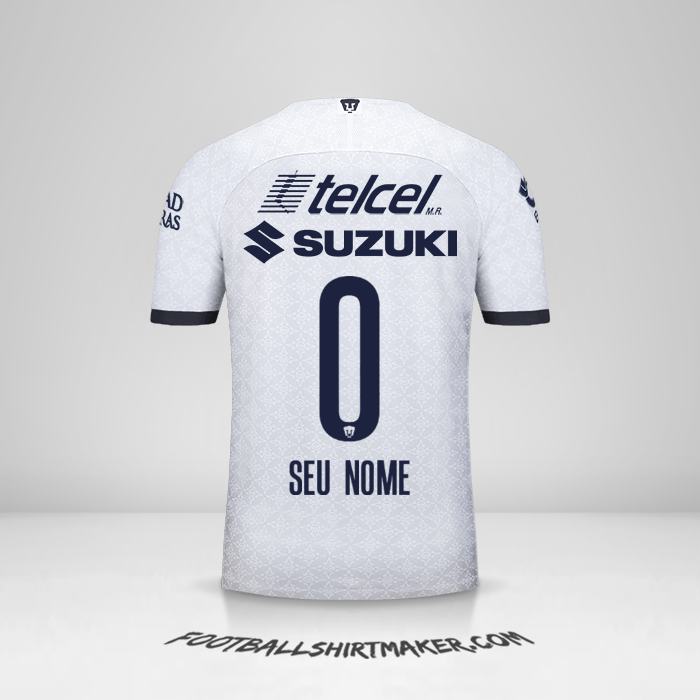 Camisa Pumas UNAM 2019/20 -  seu nome - 0