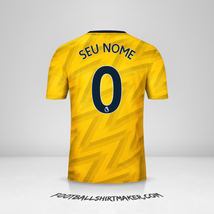 Camisa Arsenal 2019/20 II -  seu nome - 0