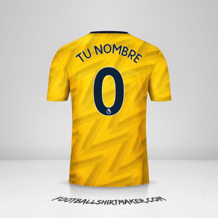 Camiseta Arsenal 2019/20 II -  tu nombre - 0