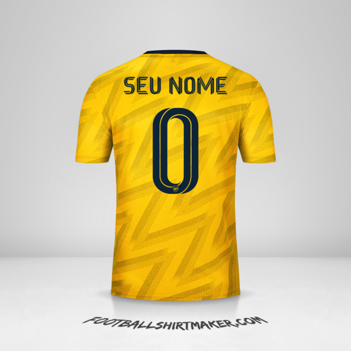 Camisa Arsenal Cup 2019/20 II -  seu nome - 0