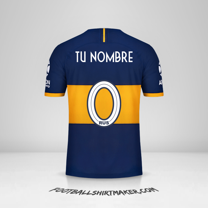 Jersey Boca Juniors 2019/20 -  tu nombre - 0