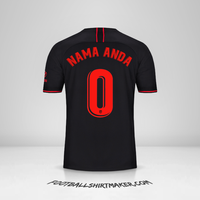 Jersey Atletico Madrid 2019/20 II -  nama anda - 0
