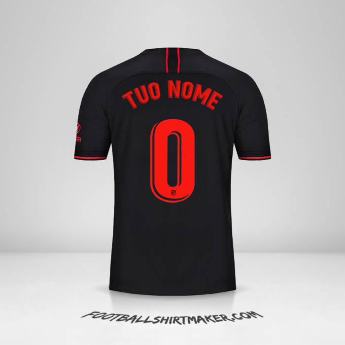 Maglia Atletico Madrid 2019/20 II -  tuo nome - 0