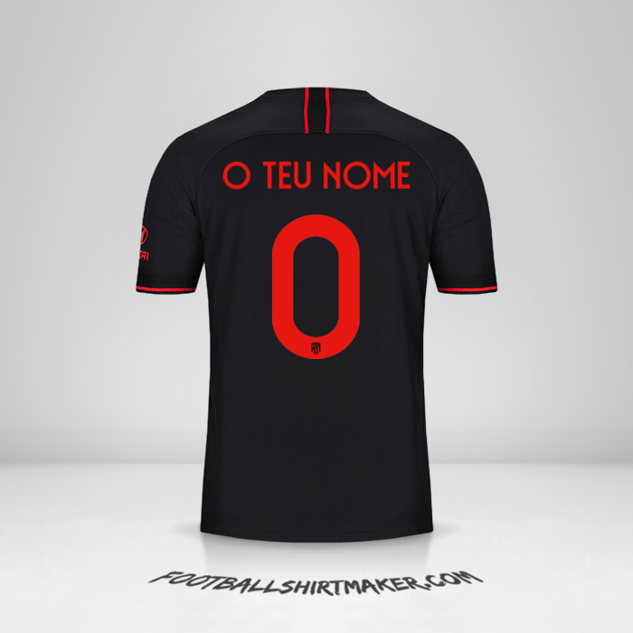 Camisola Atletico Madrid Cup 2019/20 II -  o teu nome - 0