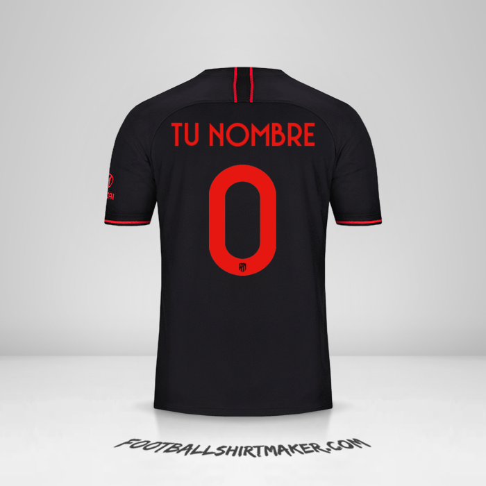 Camiseta Atletico Madrid Cup 2019/20 II -  tu nombre - 0