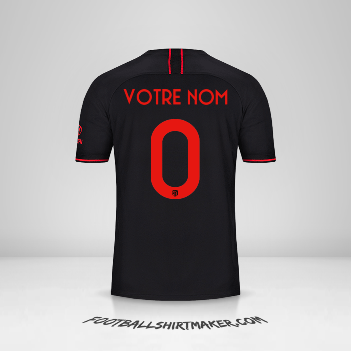 Maillot Atletico Madrid Cup 2019/20 II -  votre nom - 0