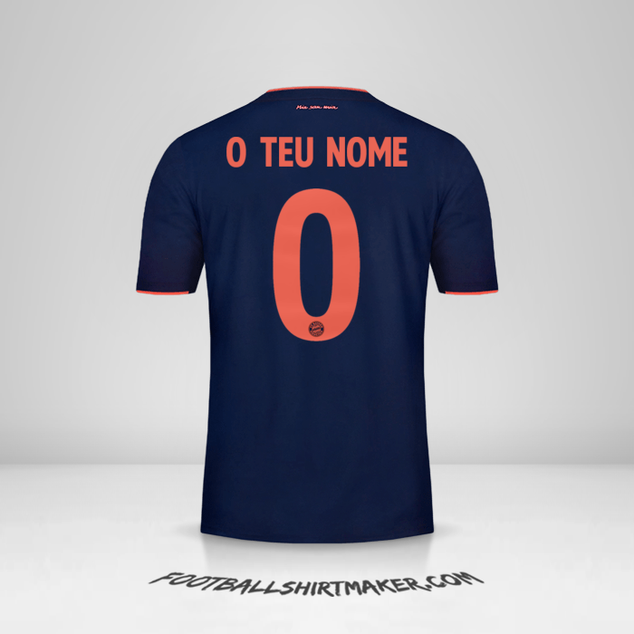 Camisola FC Bayern Munchen 2019/20 UCL -  o teu nome - 0