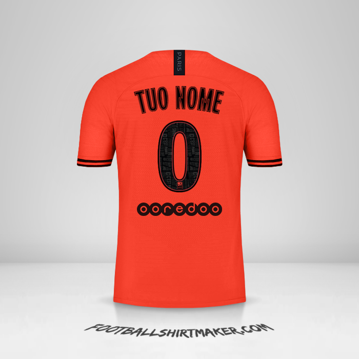 Maglia Paris Saint Germain 2019/20 II Jordan -  tuo nome - 0