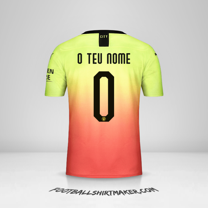 Camisola Manchester City Cup 2019/20 III -  o teu nome - 0
