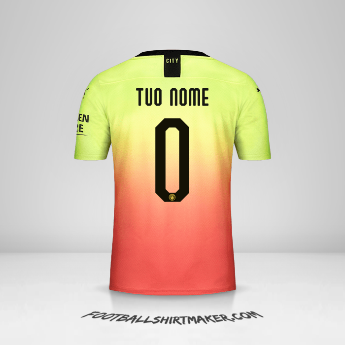 Maglia Manchester City 2019/20 Cup III -  tuo nome - 0